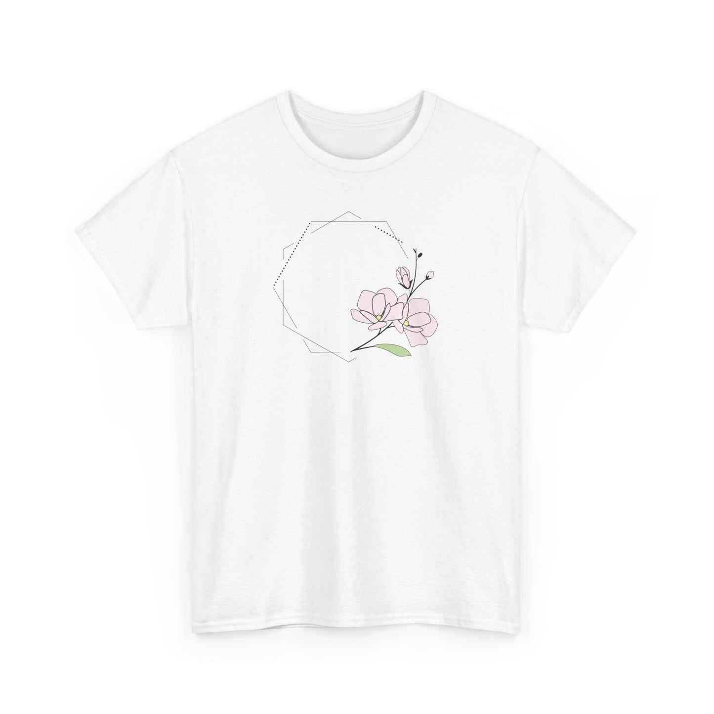 Pink Flower Short Sleeve Tee