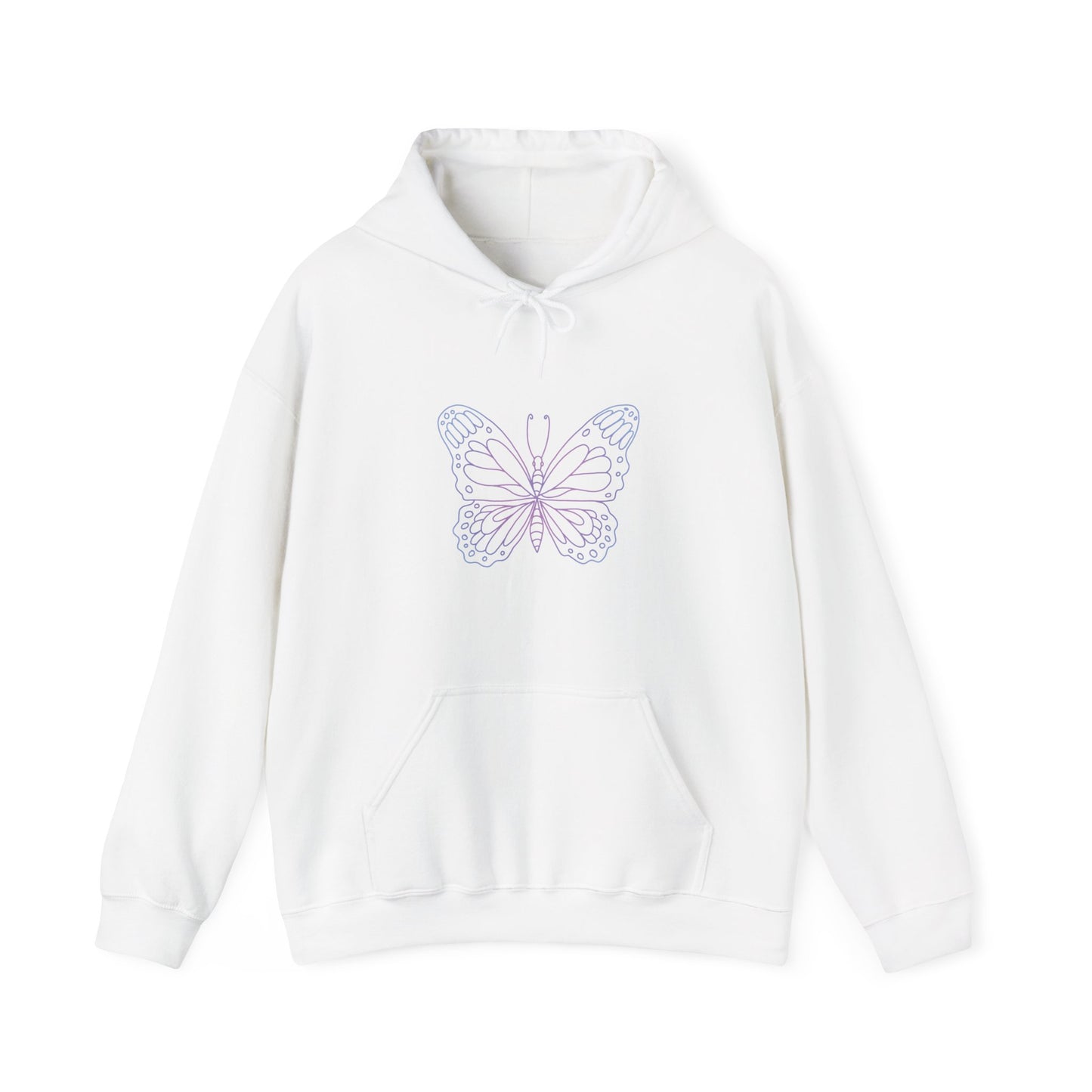 Colorful Butterfly Hooded Sweatshirt
