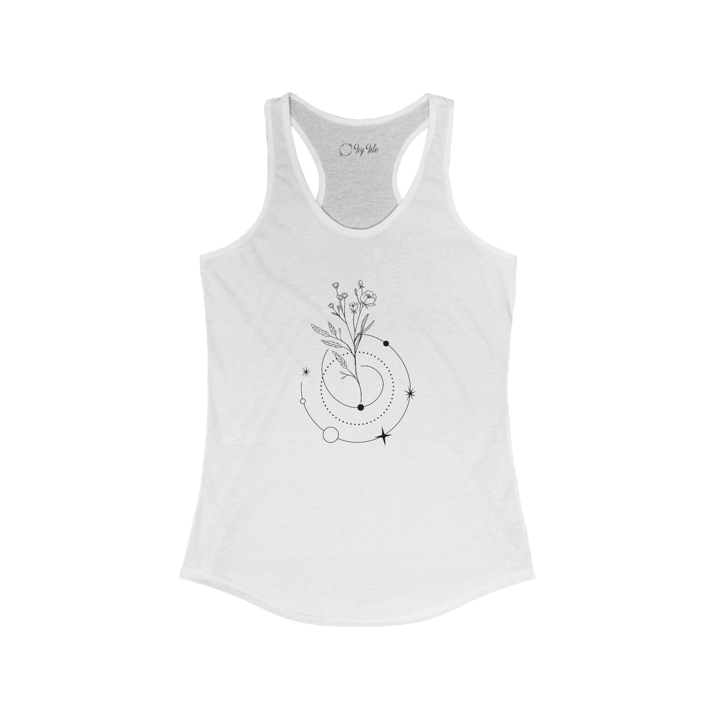 Flower and Swirl Racerback Tank