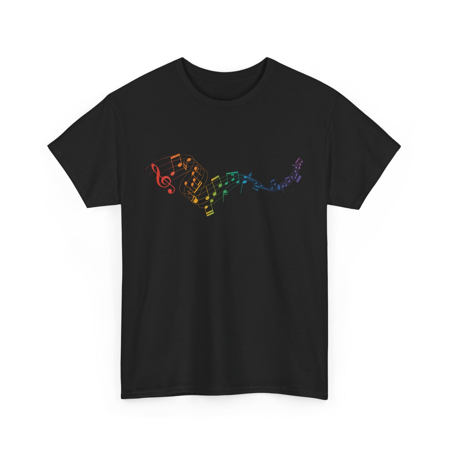 Colorful Music Notes Short Sleeve Tee