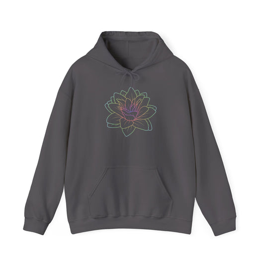 Colorful Lotus Hooded Sweatshirt