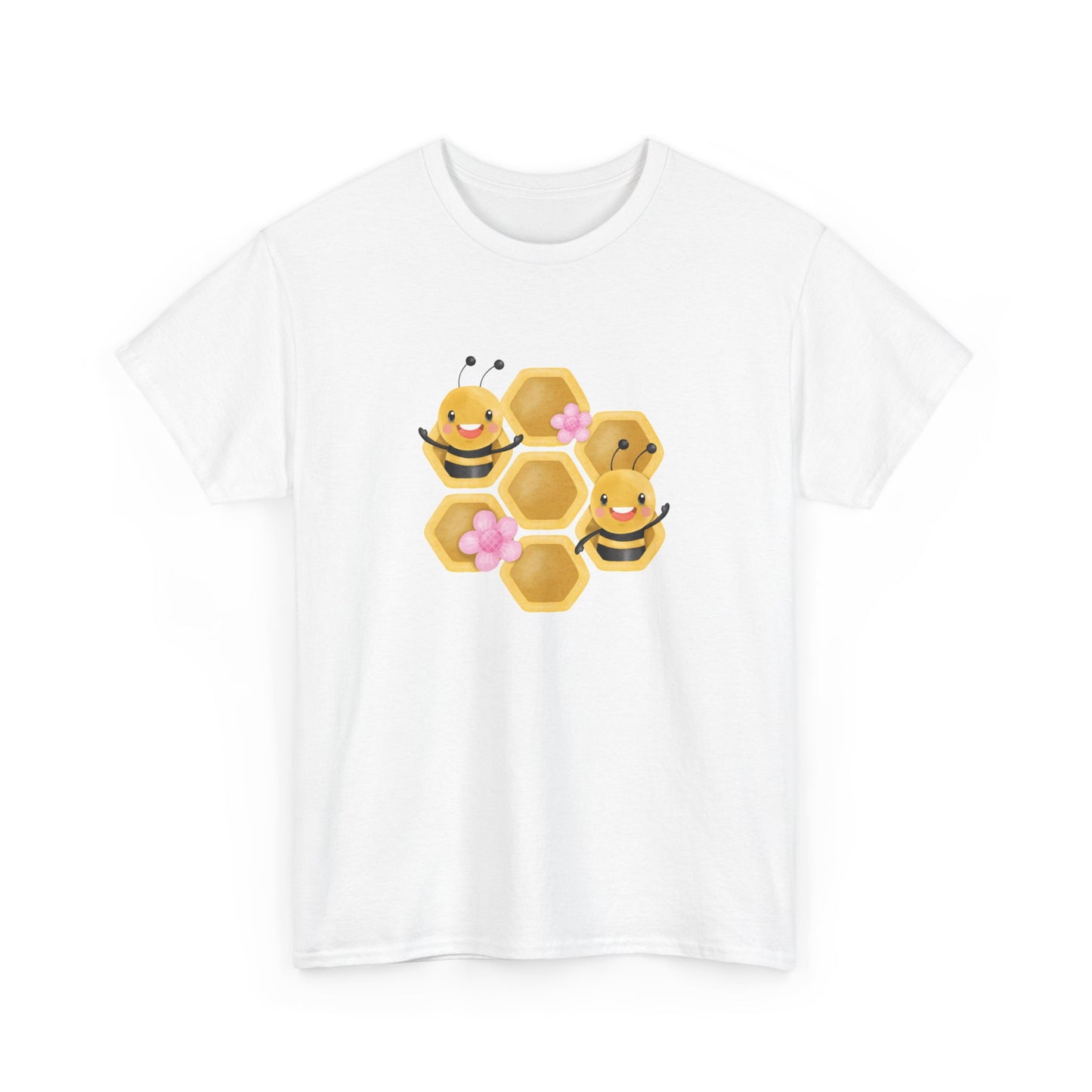 Cute Honeycomb Bee Short Sleeve Tee