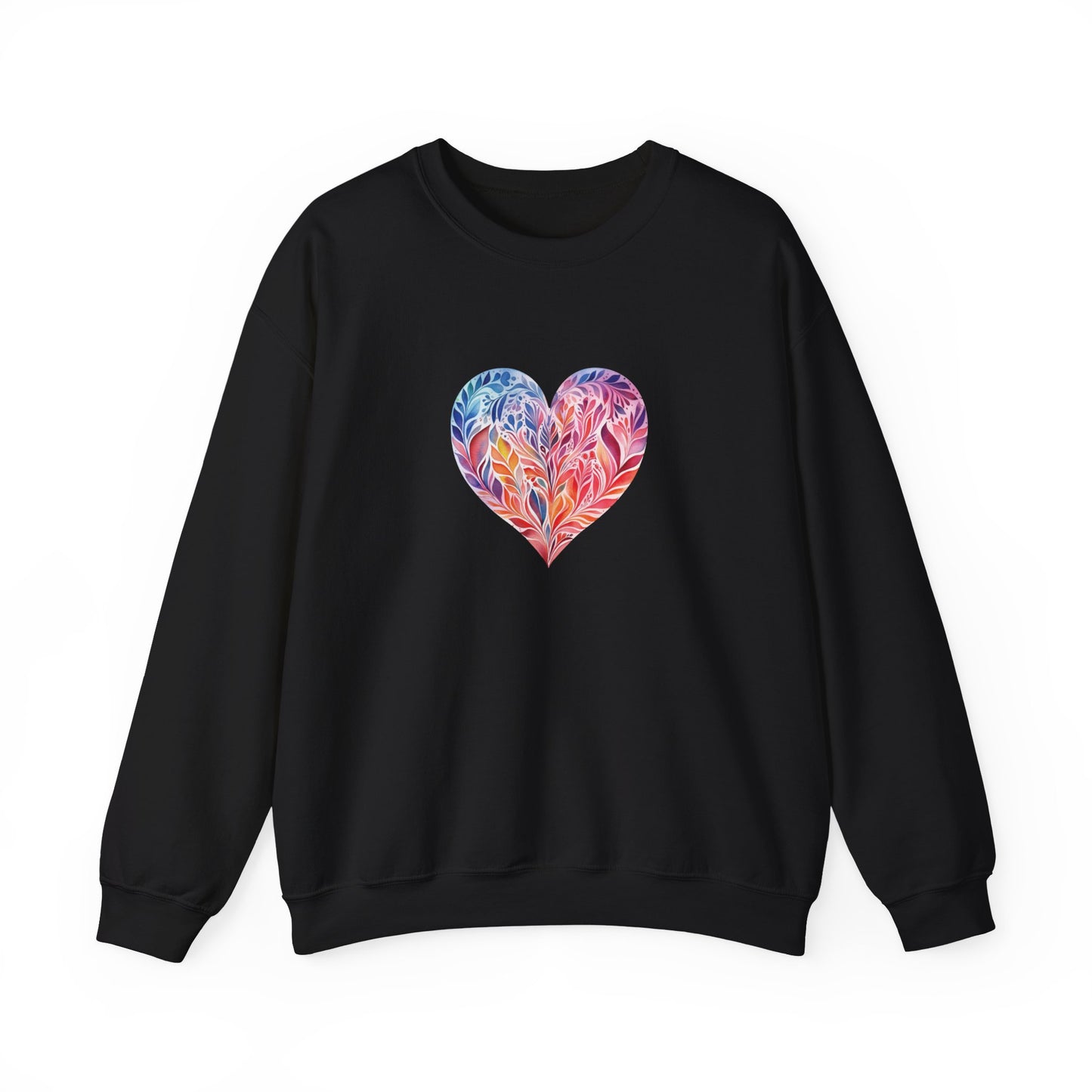 Watercolor Heart Sweatshirt 001