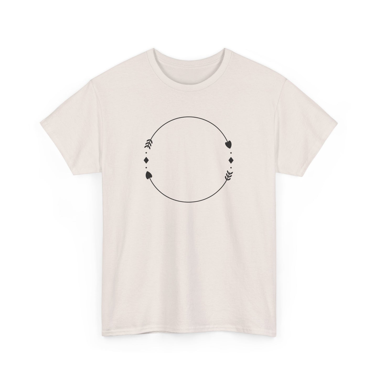Heart and Arrow Circle Short Sleeve Tee