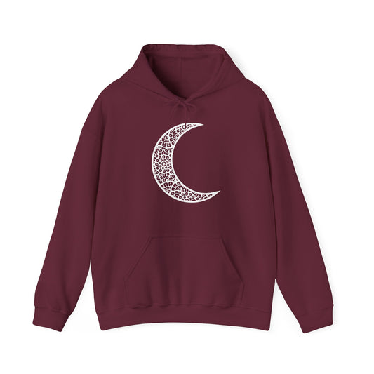 Mandala Moon Hooded Sweatshirt