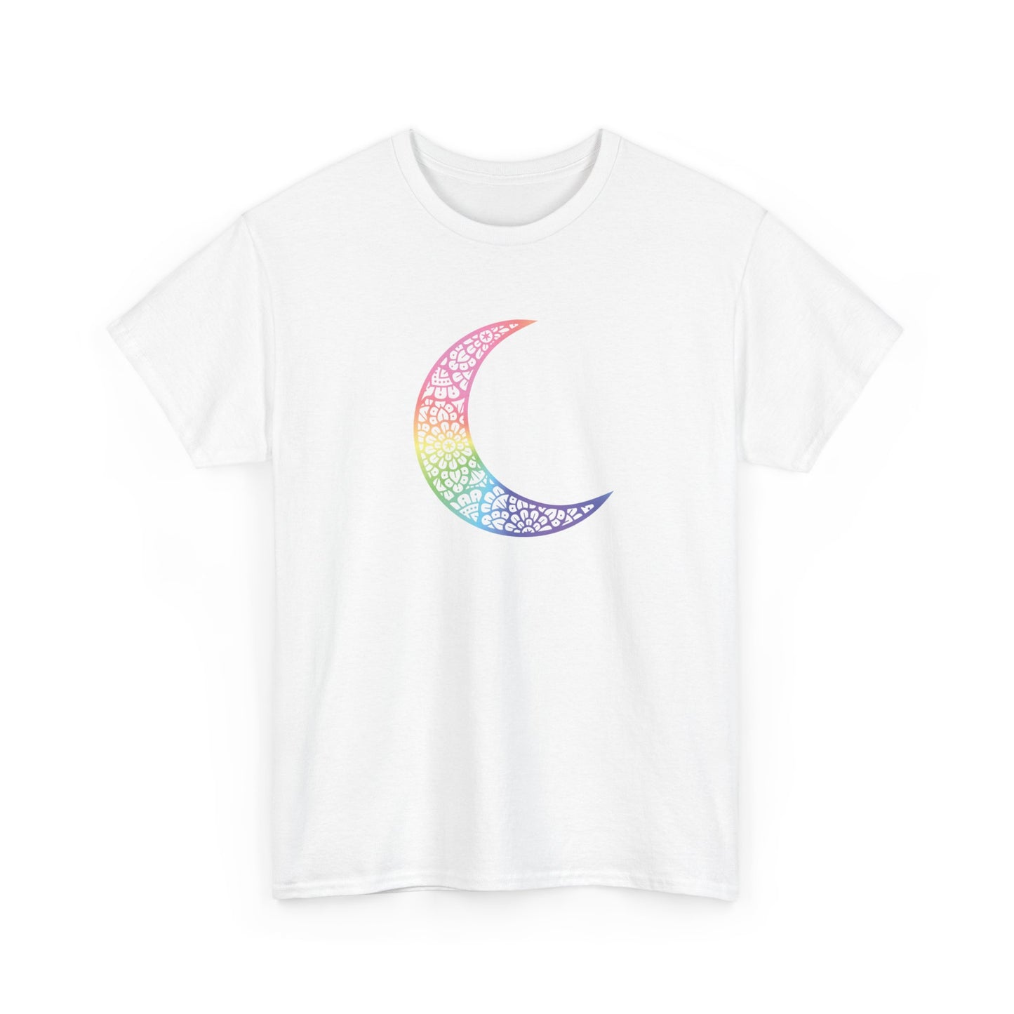 Colorful Mandala Moon Short Sleeve Tee