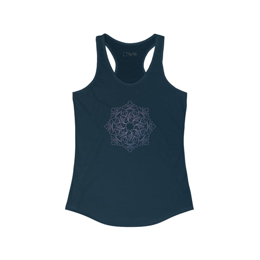 Colorful Mandala Racerback Tank (012)