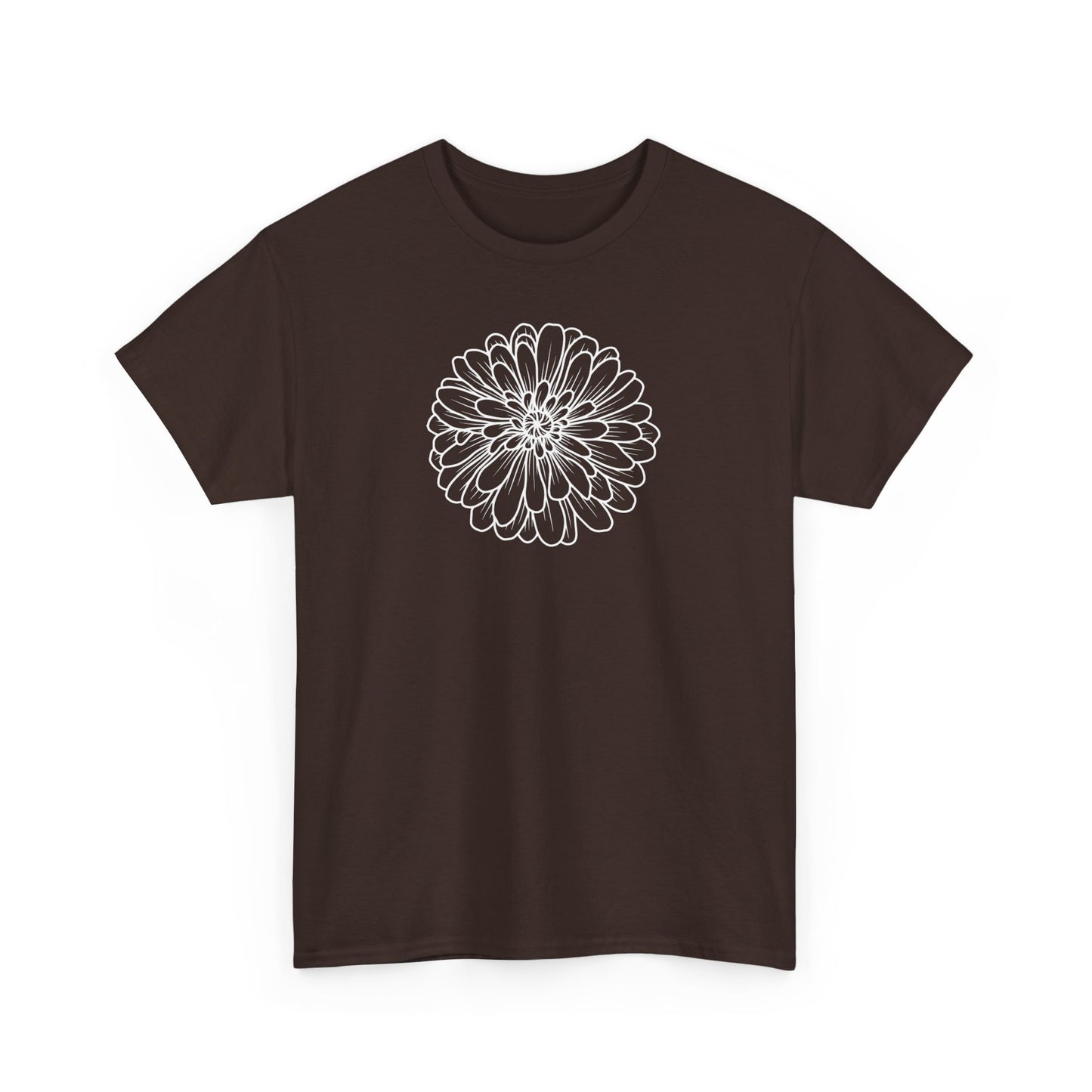 Flower Outline Short Sleeve Tee