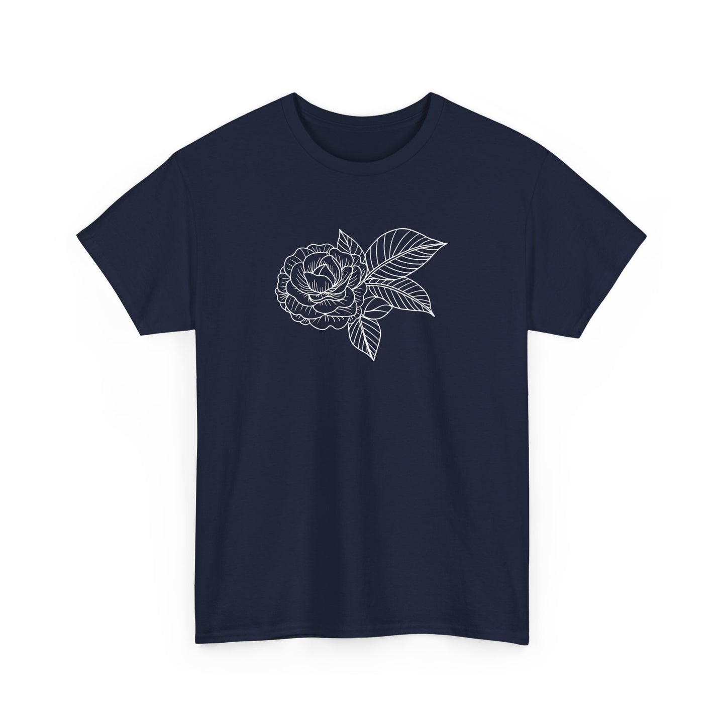 Rose with Leaves Short Sleeve Tee