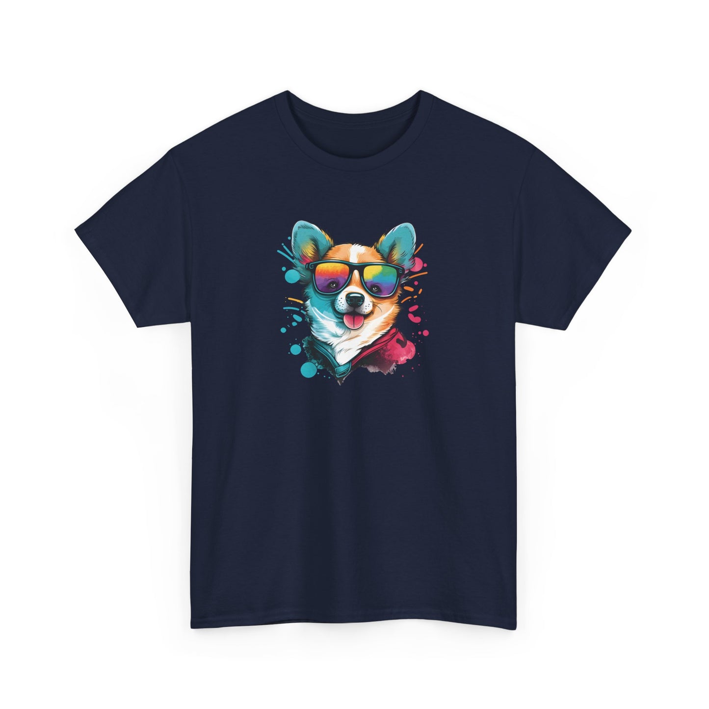 Dog with Sunglasses Short Sleeve Tee 005