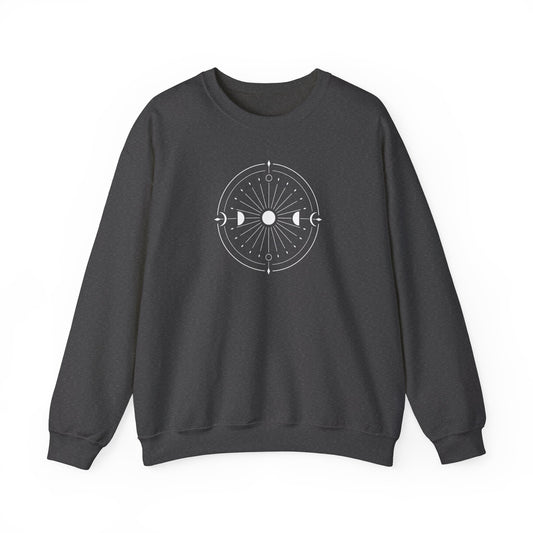 Moon Phases Circle Sweatshirt