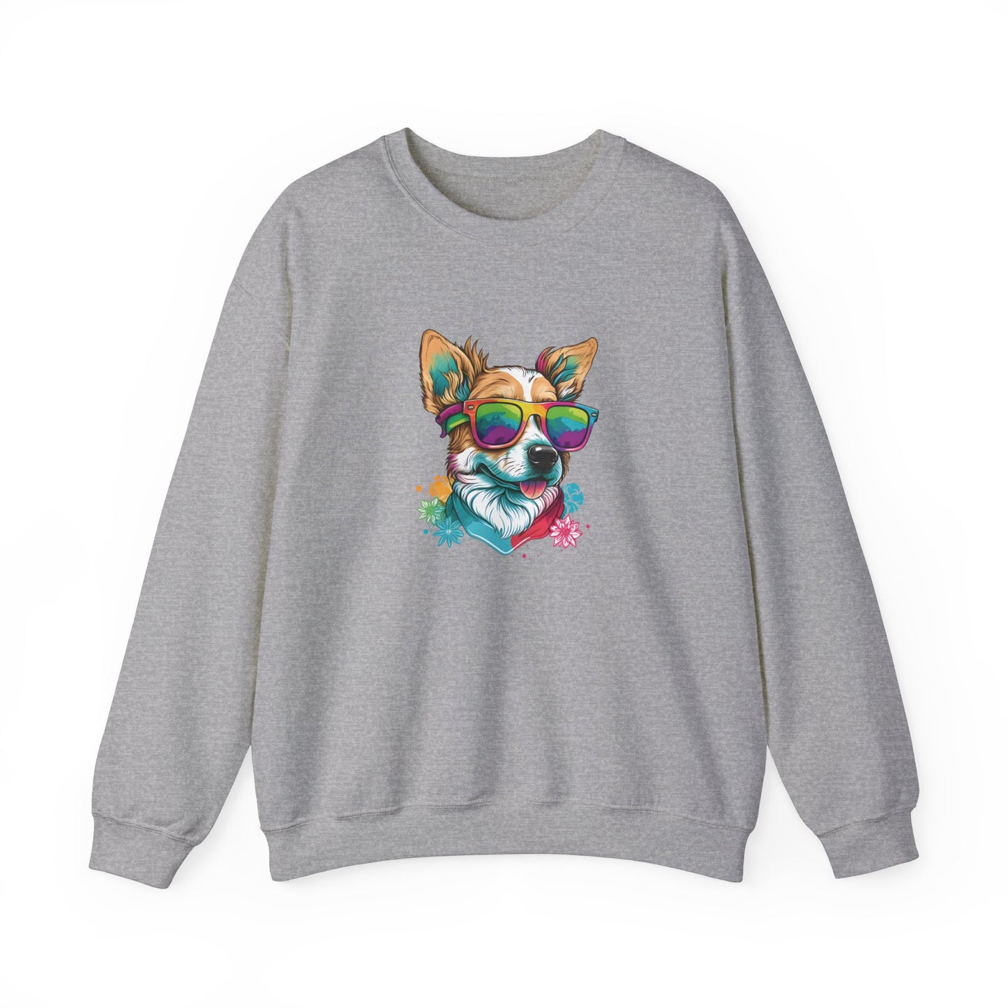 Dog with Sunglasses Sweatshirt 002