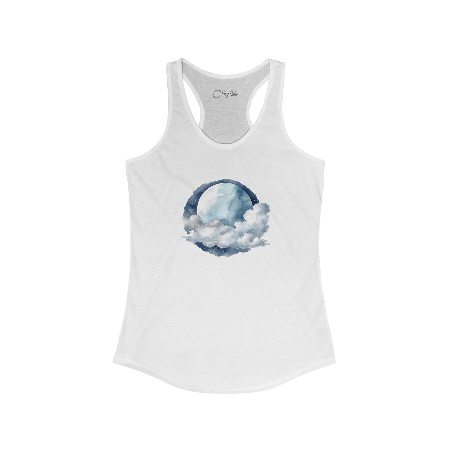 Moon and Clouds Racerback Tank