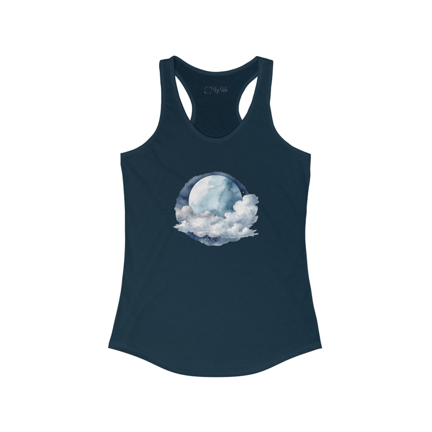 Moon and Clouds Racerback Tank