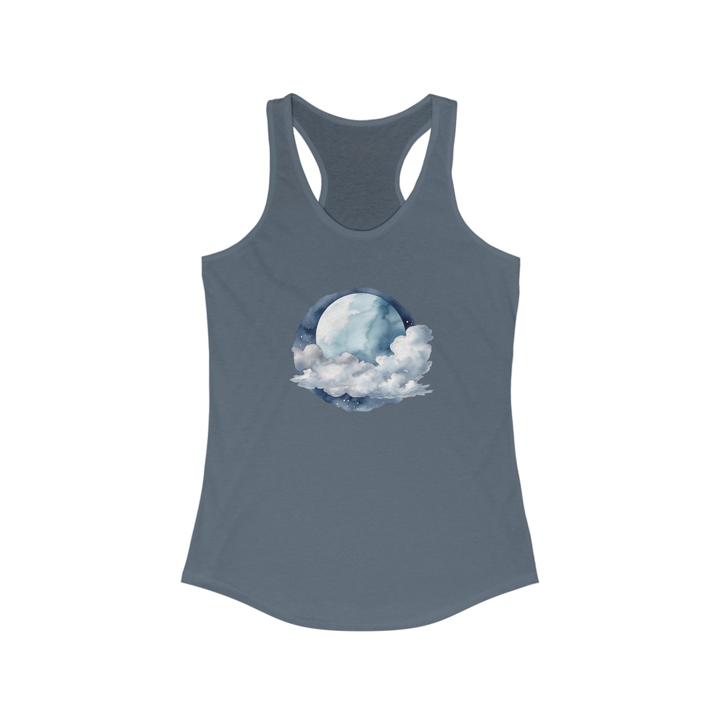 Moon and Clouds Racerback Tank