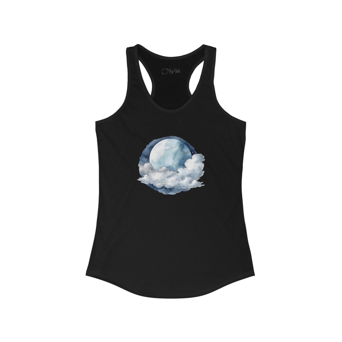 Moon and Clouds Racerback Tank