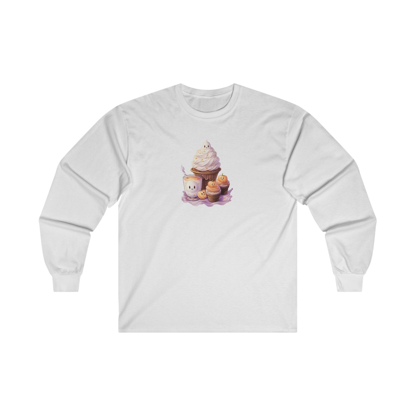 Cute Halloween Cupcakes Long Sleeve Tee