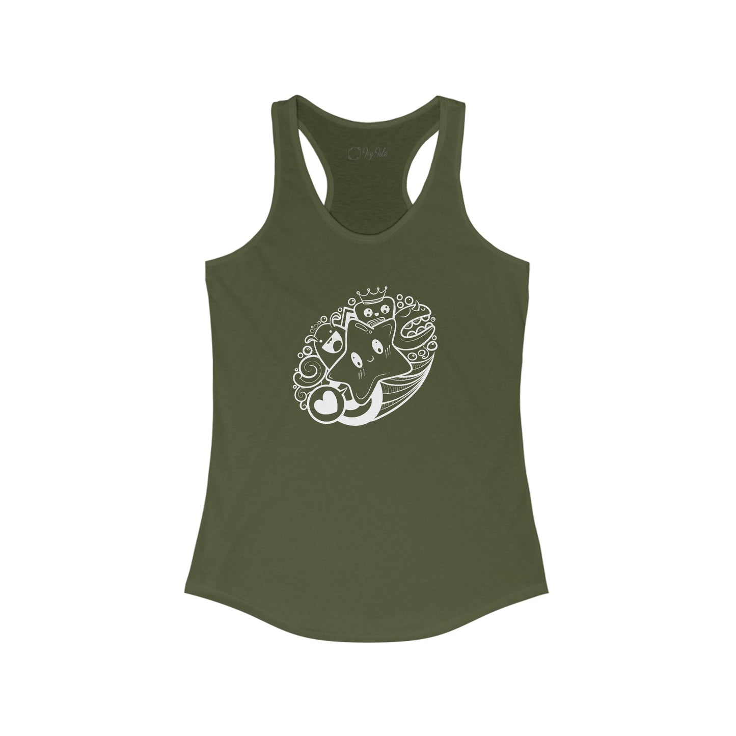 Cute Characters Racerback Tank