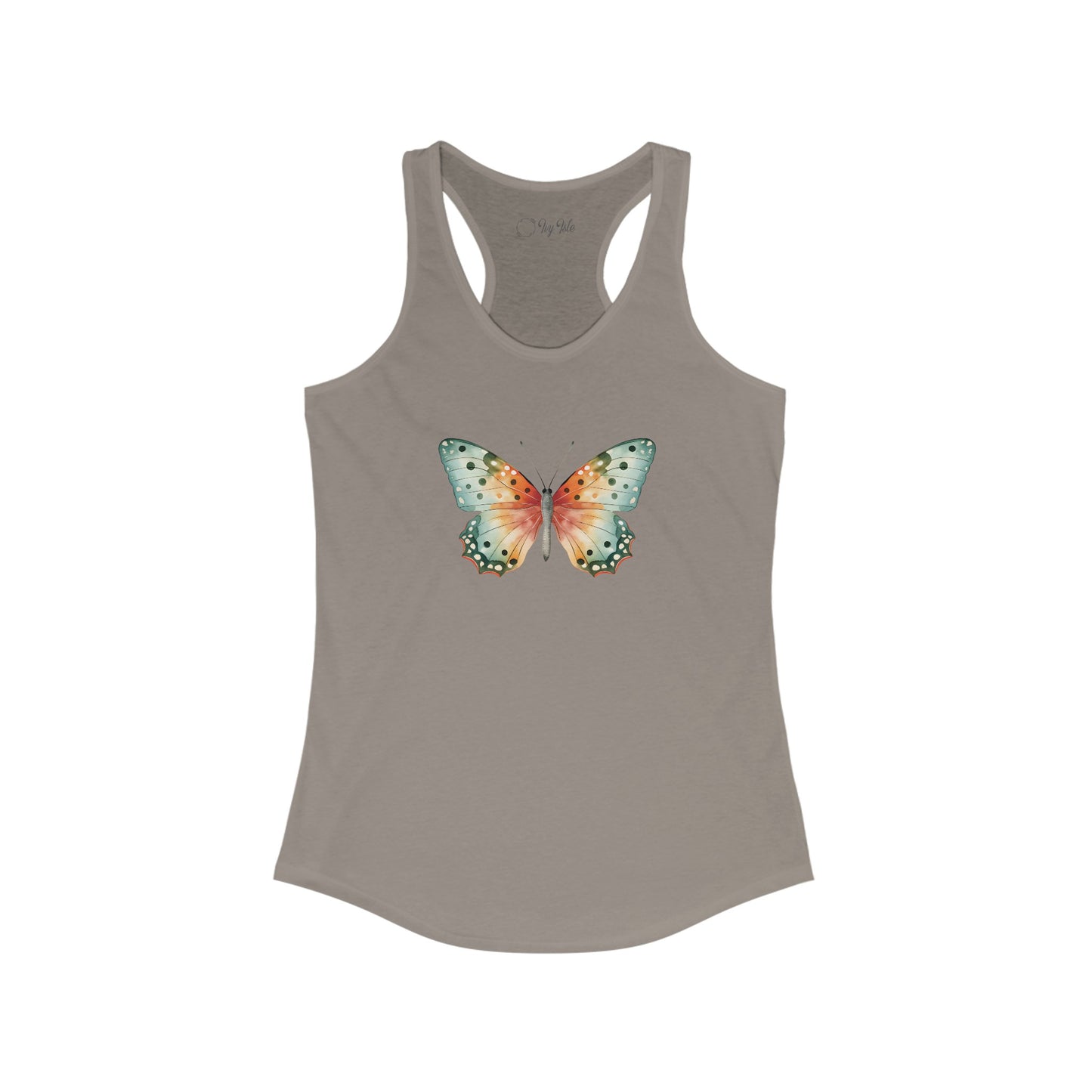 Watercolor Butterfly Racerback Tank