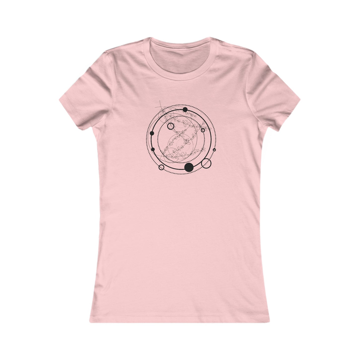 Circular Pattern Fitted Tee