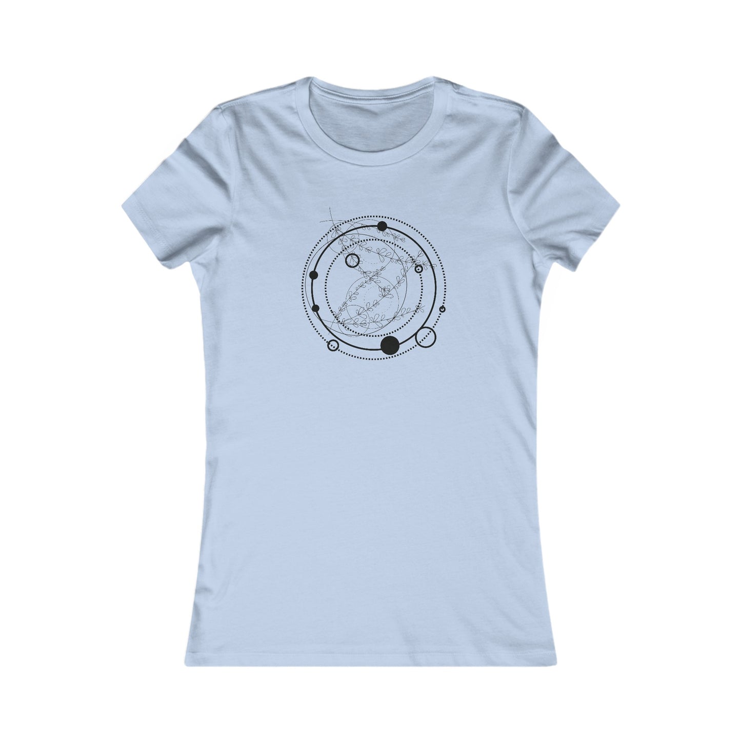 Circular Pattern Fitted Tee