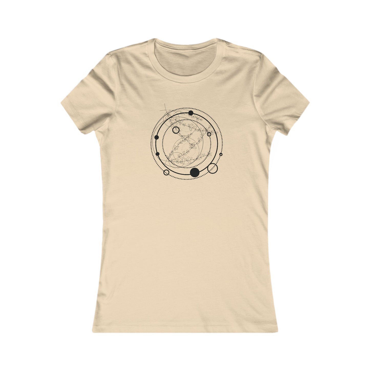 Circular Pattern Fitted Tee