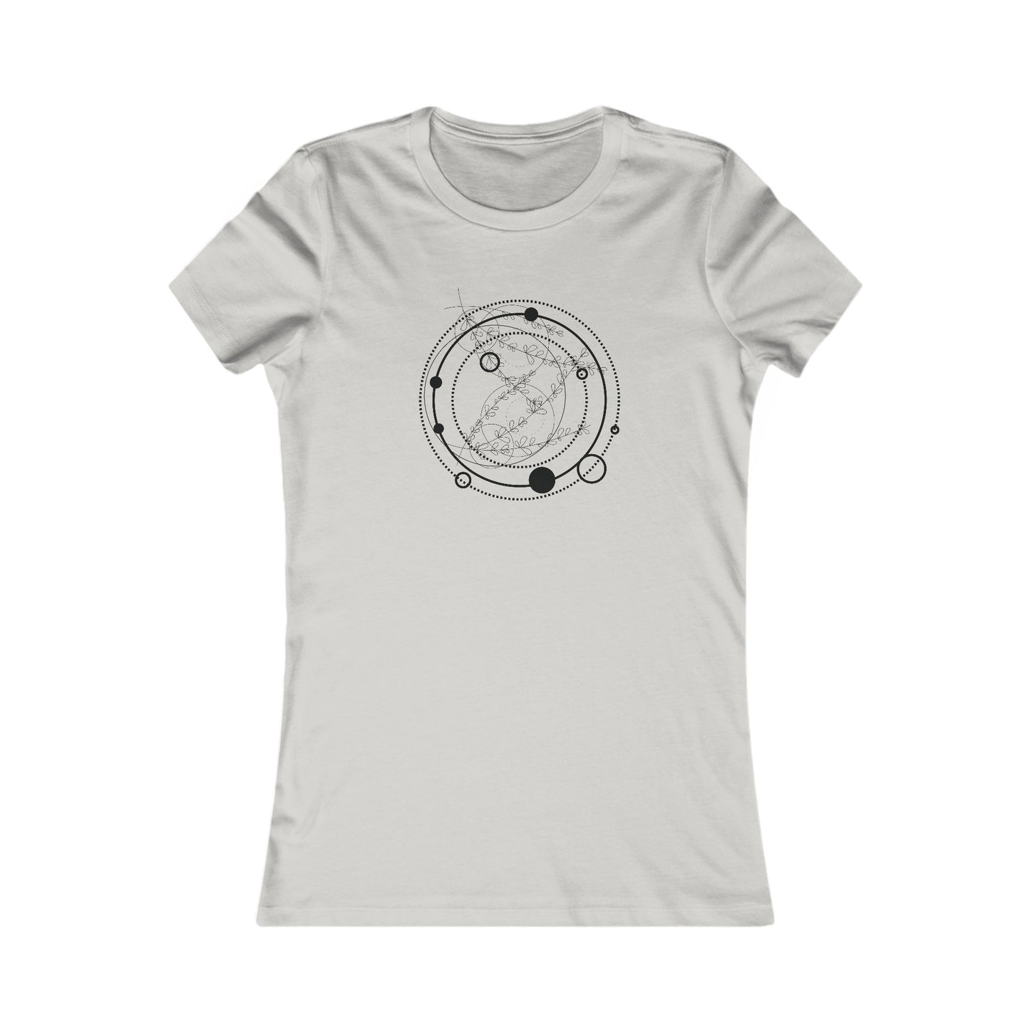 Circular Pattern Fitted Tee