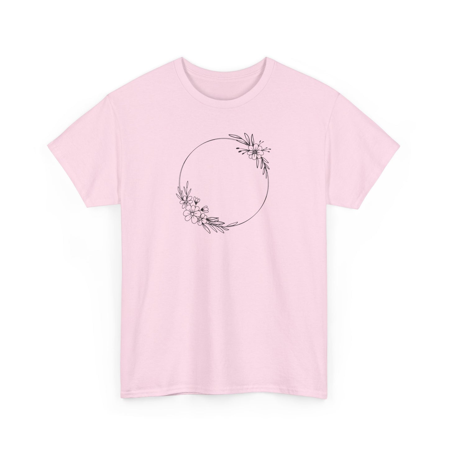 Double Floral Circle Short Sleeve Tee