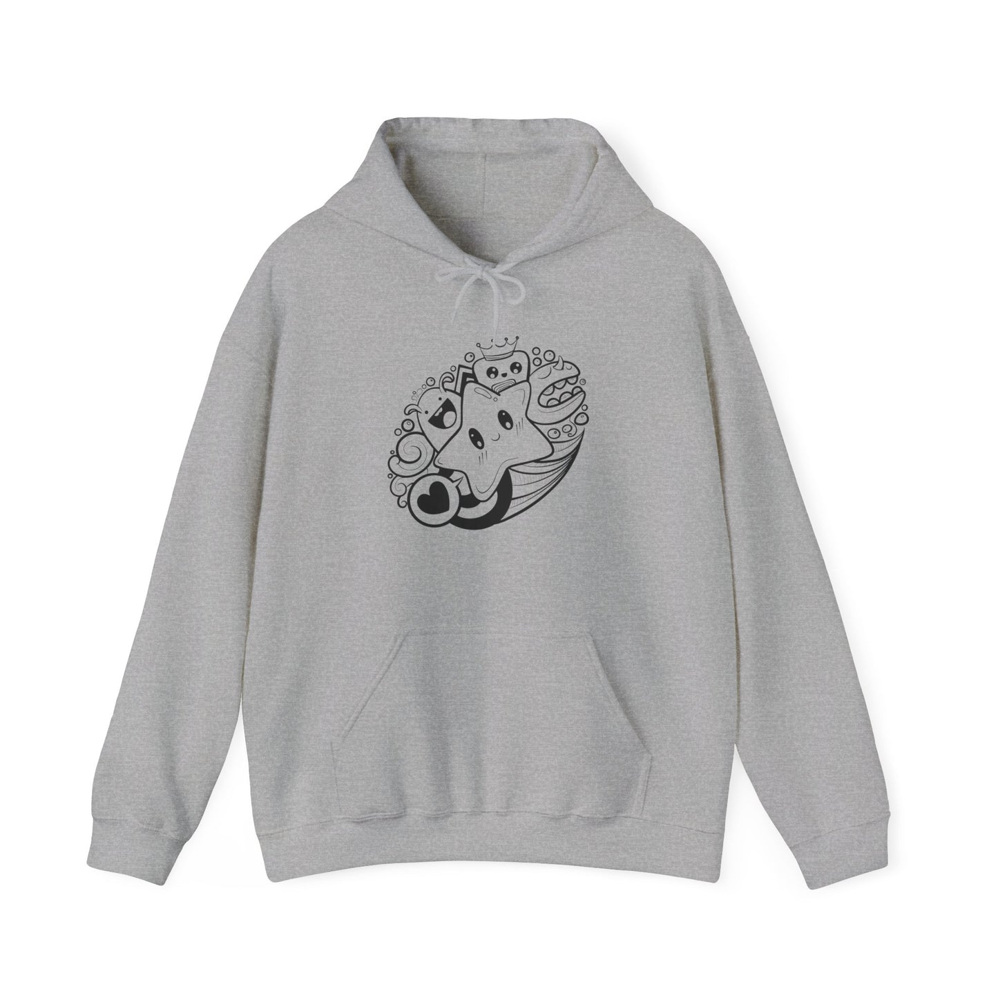 Cute Characters Hooded Sweatshirt