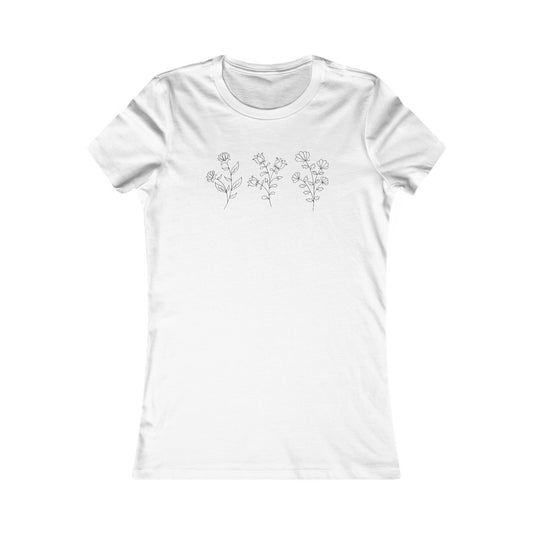 Flower Set Fitted Tee