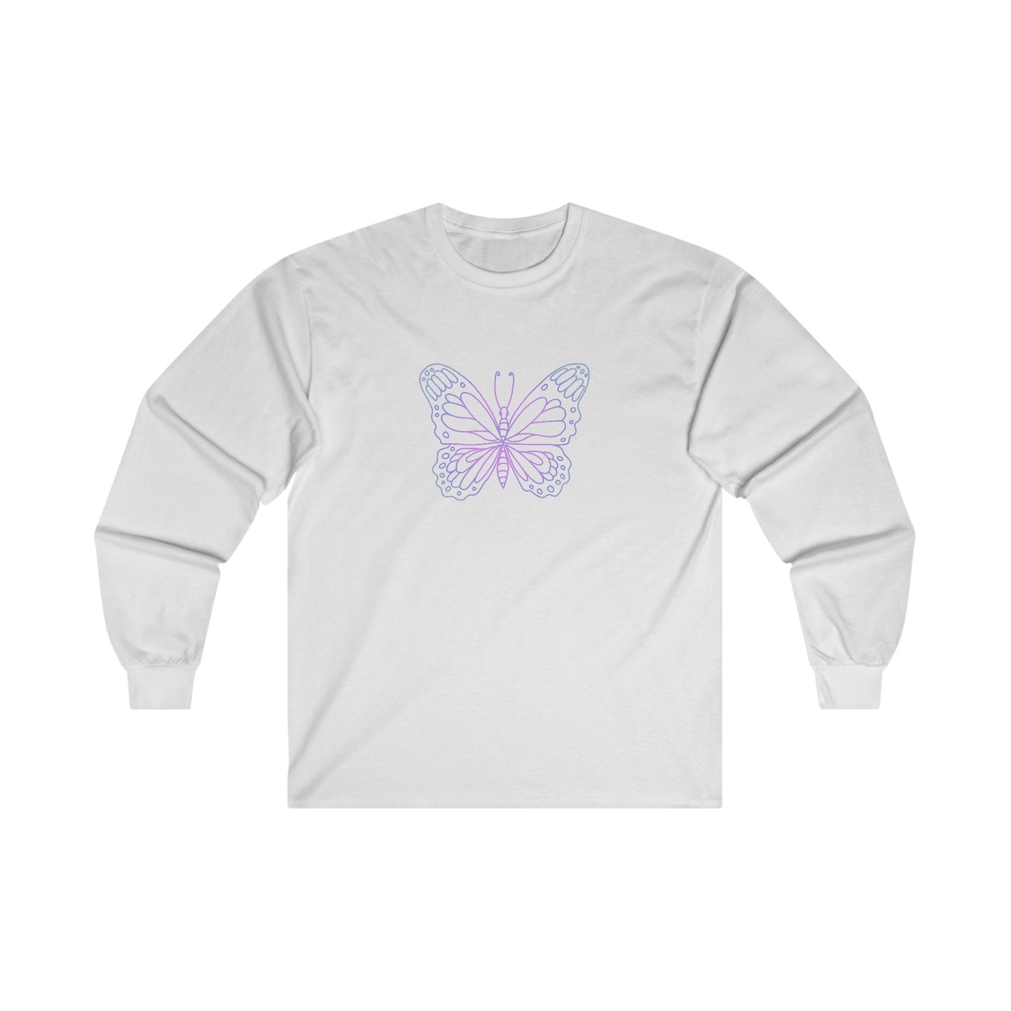 Colorful Butterfly Long Sleeve Tee