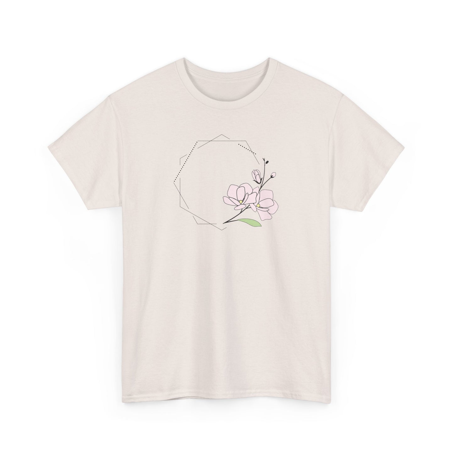 Pink Flower Short Sleeve Tee