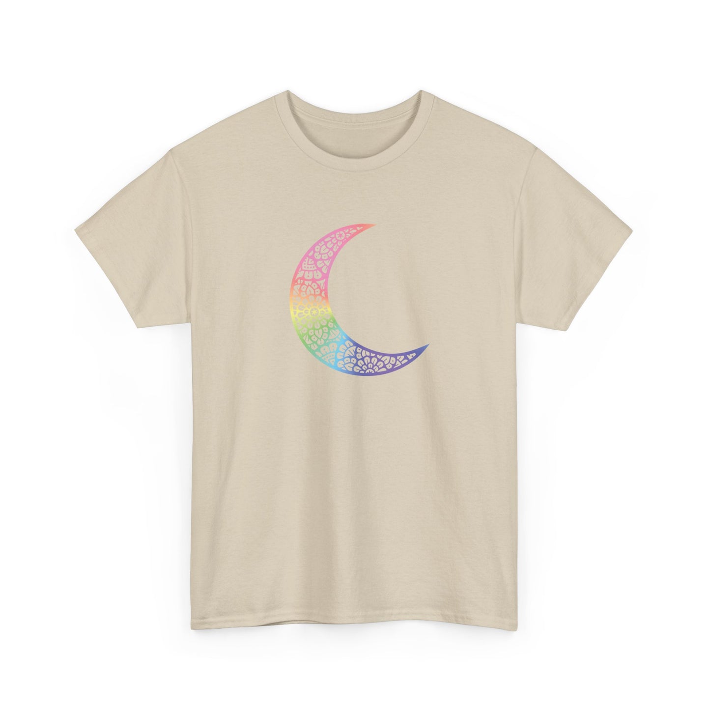 Colorful Mandala Moon Short Sleeve Tee