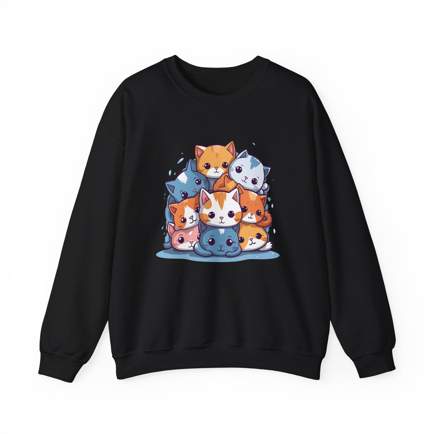 Cute Cat Pile Sweatshirt