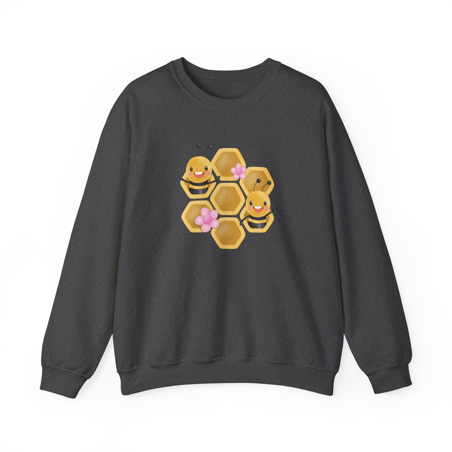 Cute Bee Honeycomb Sweatshirt