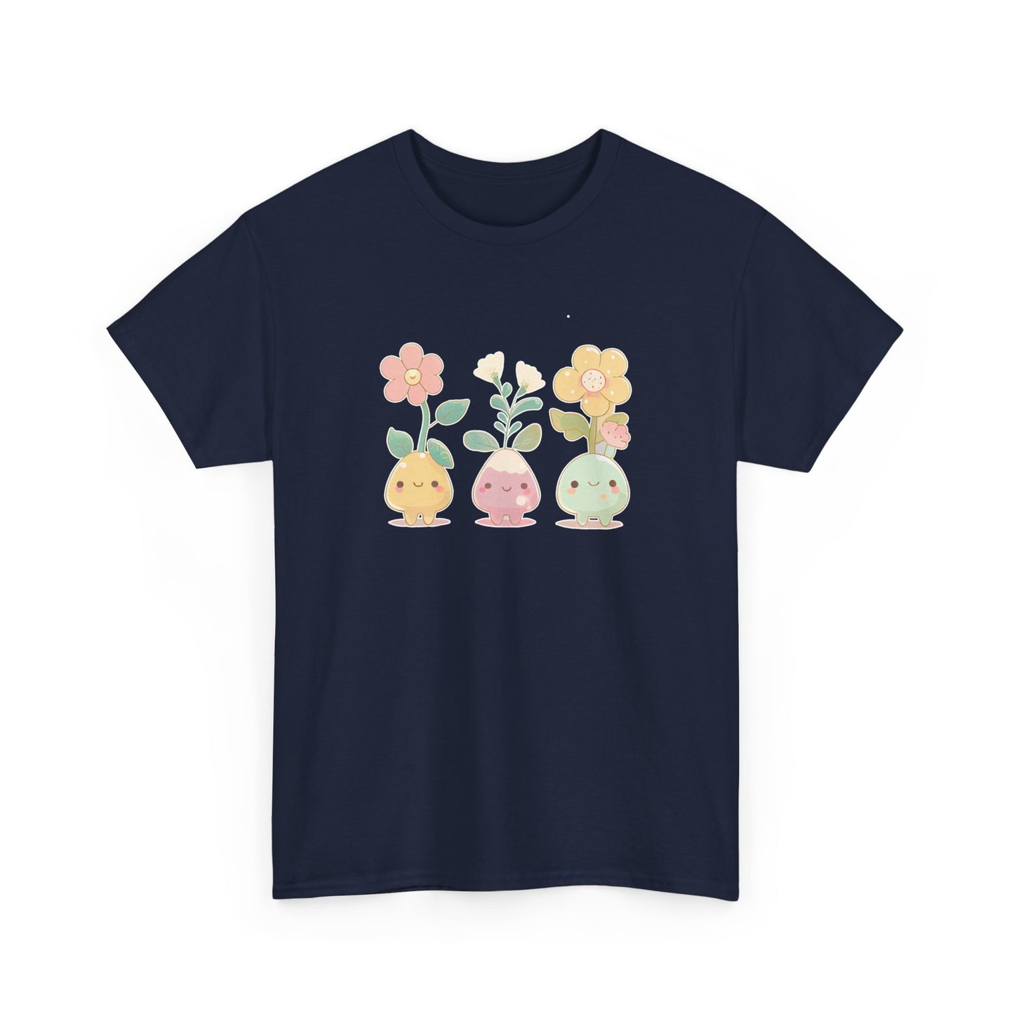 Cute Flower Set Short Sleeve Tee