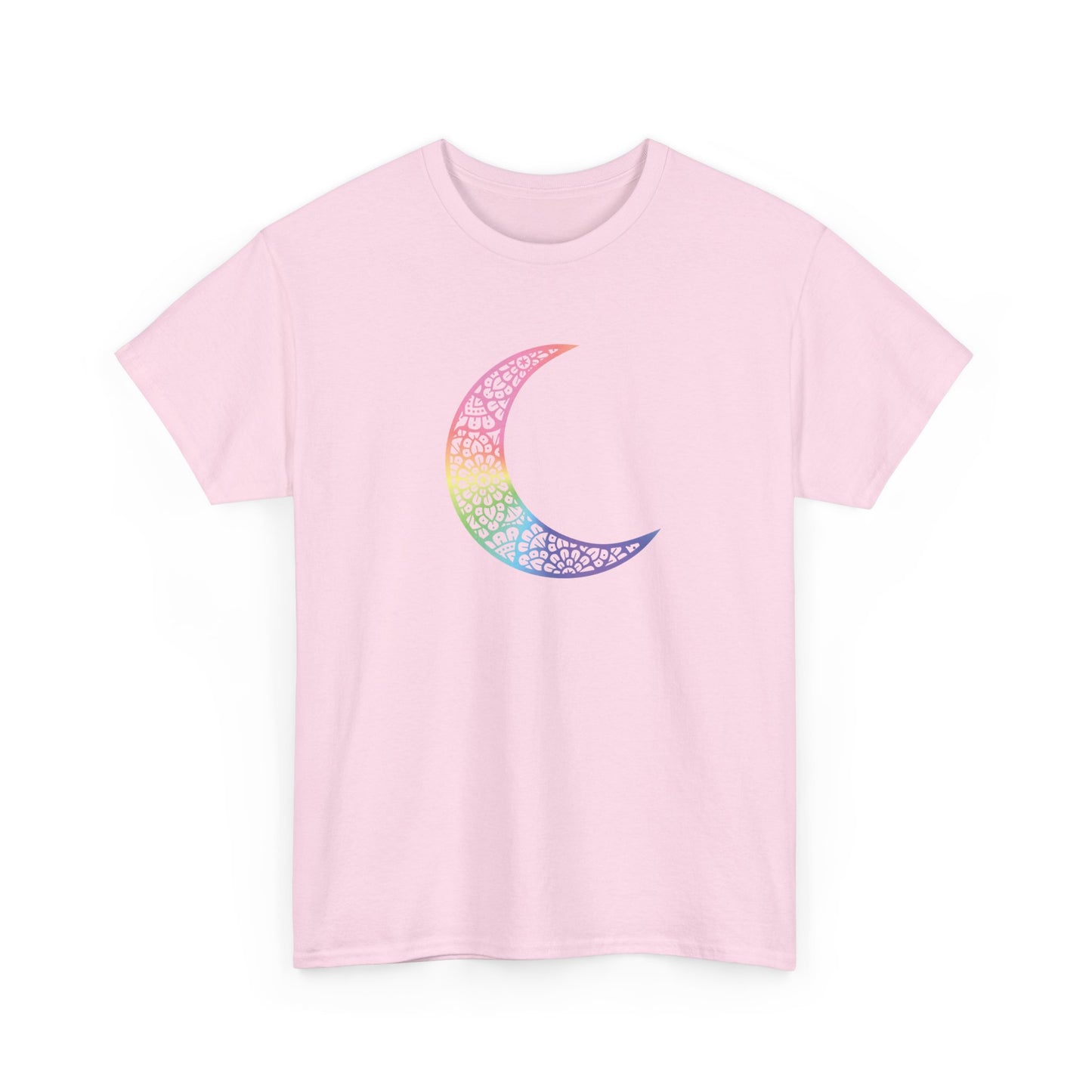 Colorful Mandala Moon Short Sleeve Tee