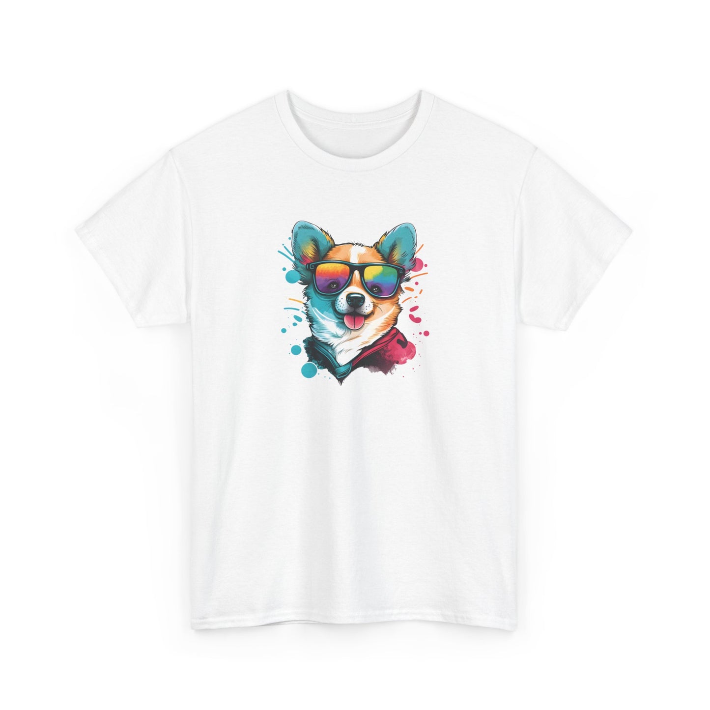 Dog with Sunglasses Short Sleeve Tee 005