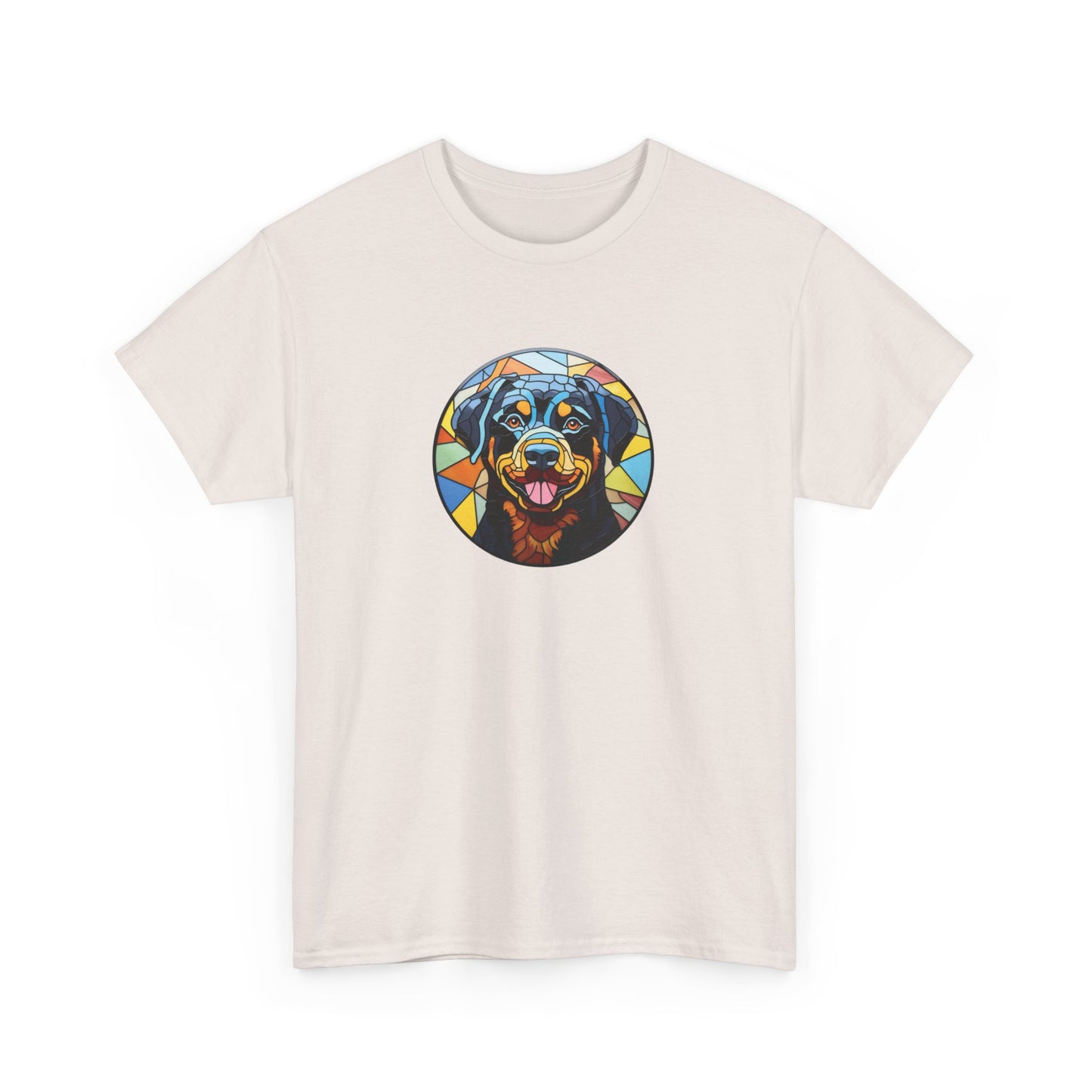 Stained Glass Rottweiler Short Sleeve Tee