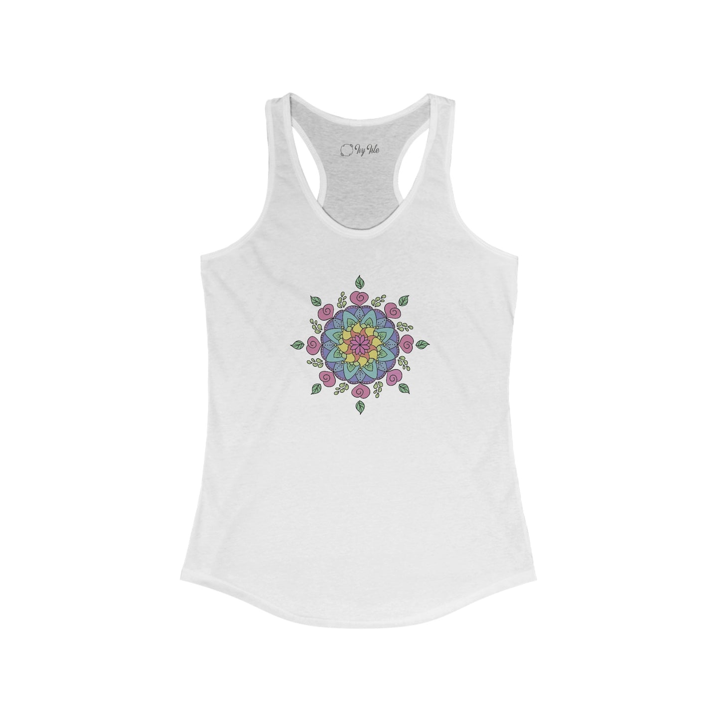 Colorful Mandala Racerback Tank (029)