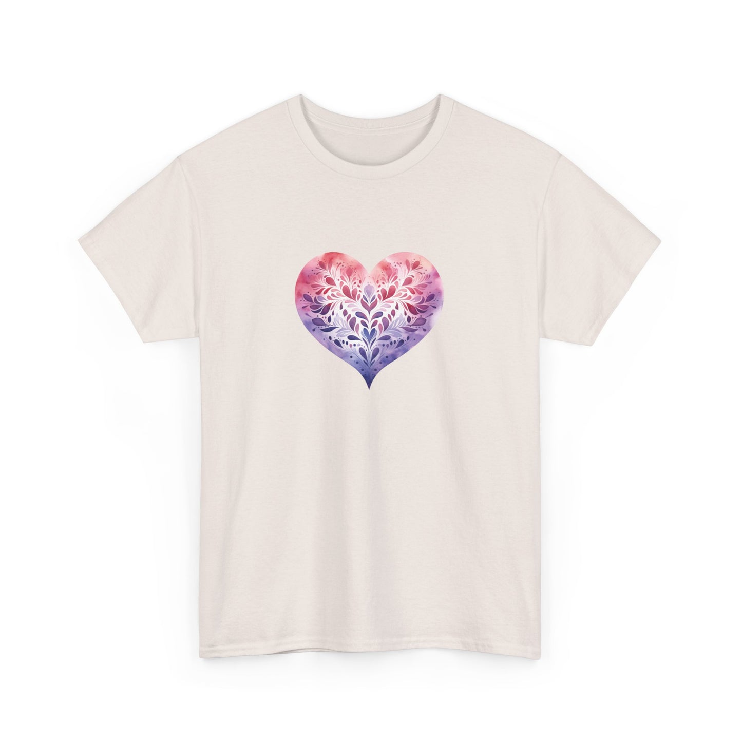 Watercolor Heart Short Sleeve Tee 005