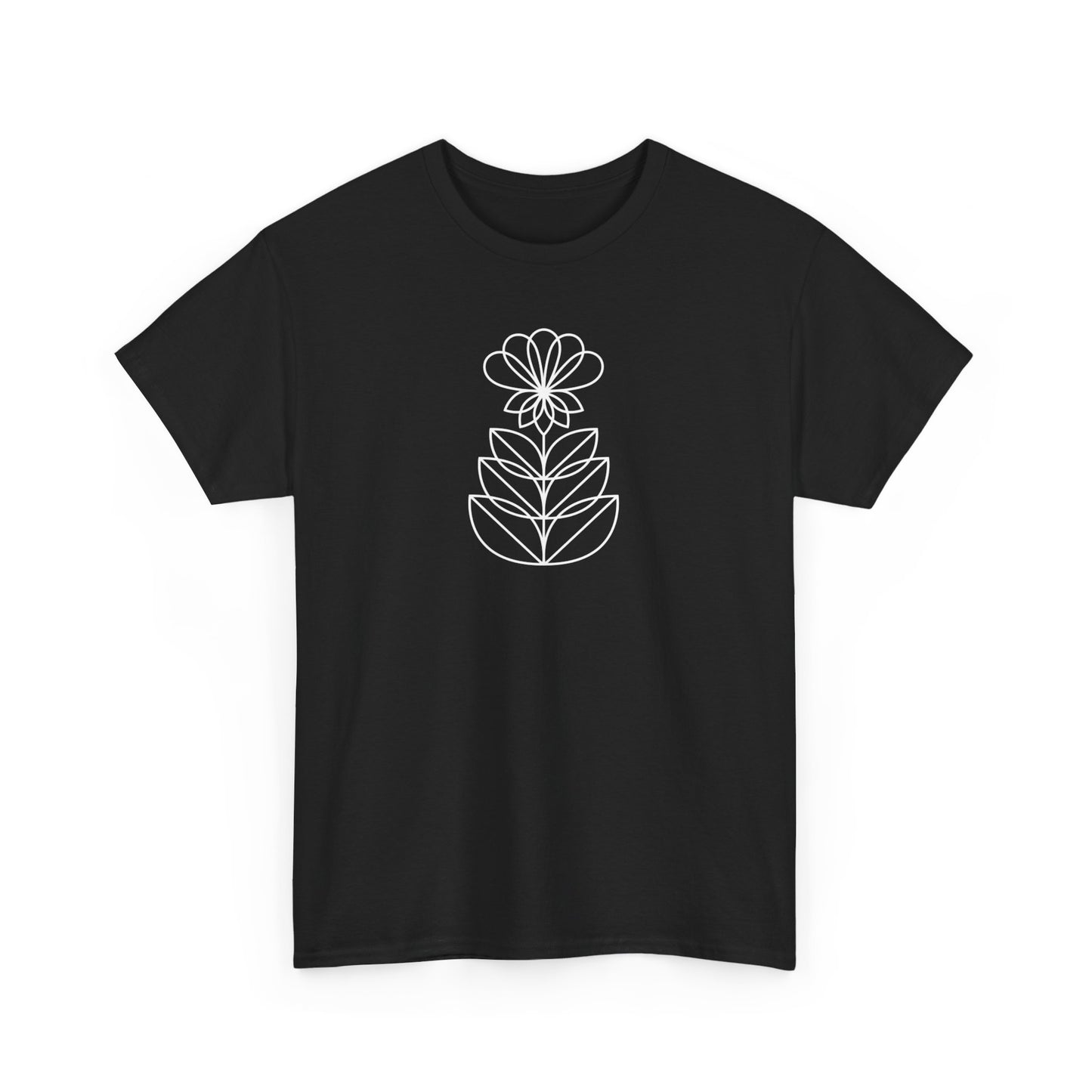 Abstract Flower Short Sleeve Tee