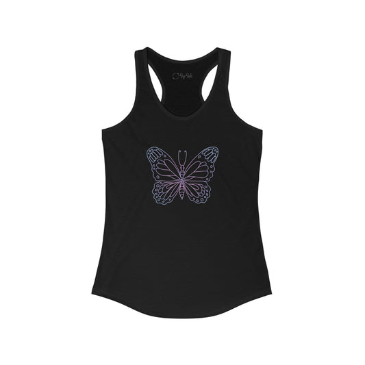 Colorful Butterfly Racerback Tank