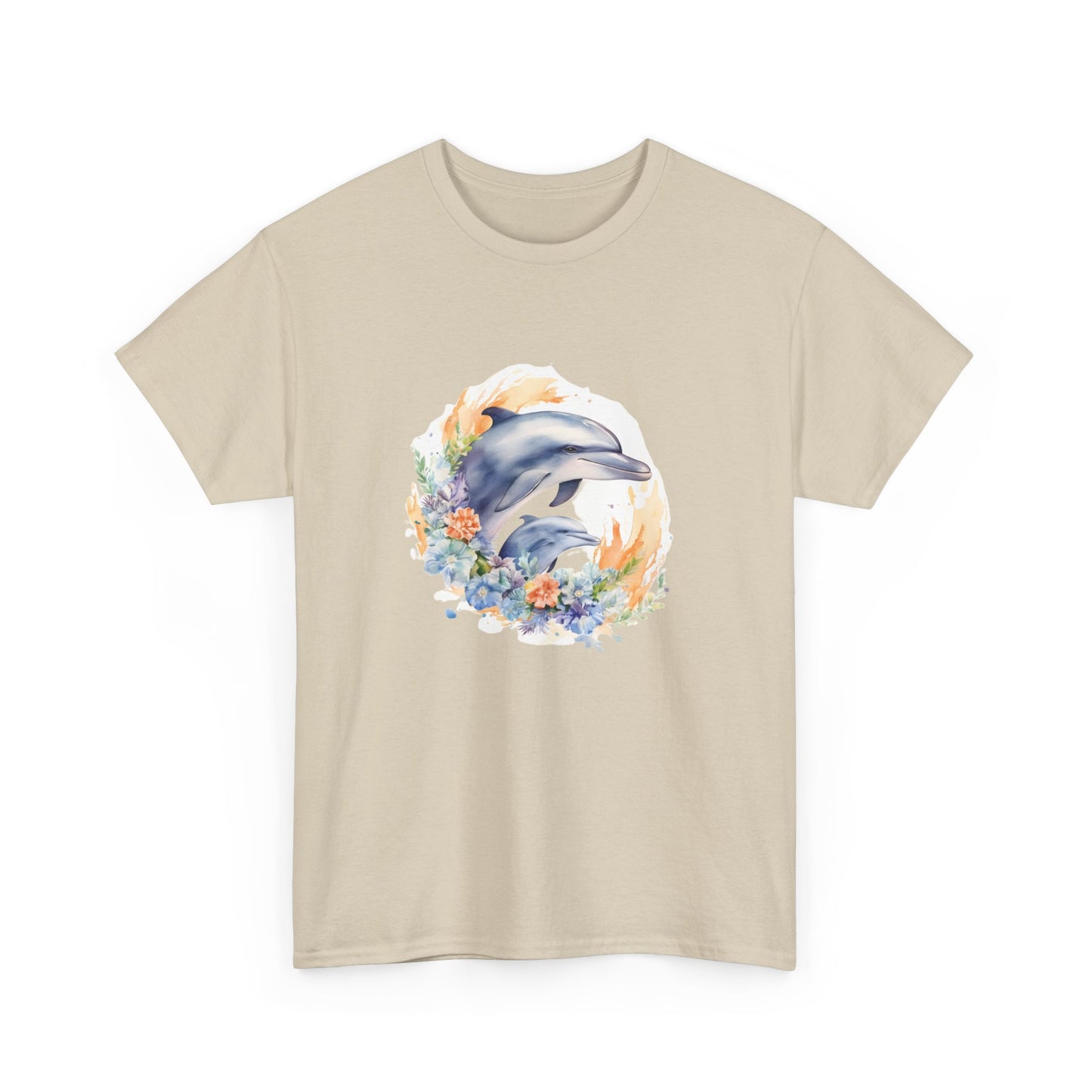 Watercolor Dolphins Short Sleeve Tee