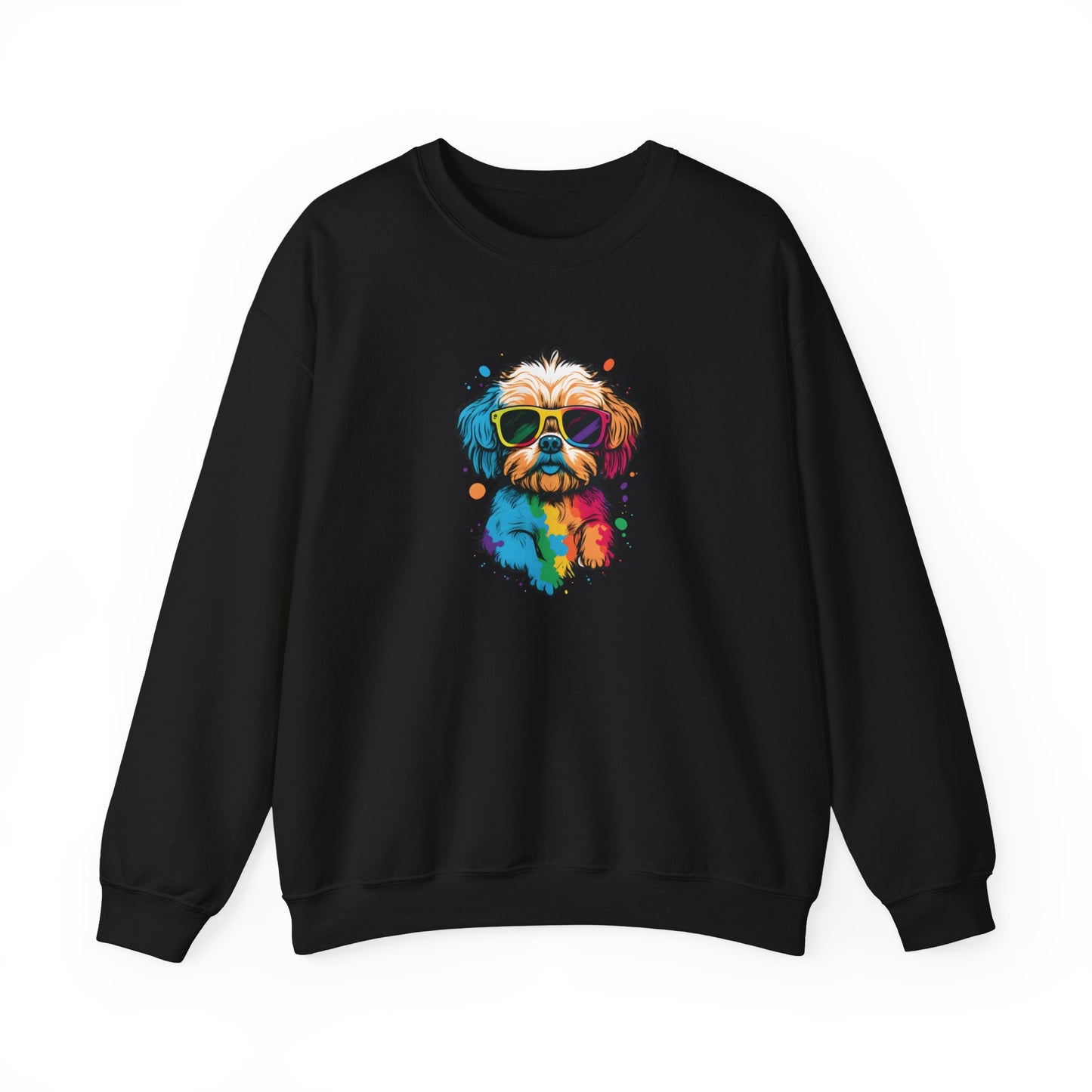 Dog with Sunglasses Sweatshirt 003