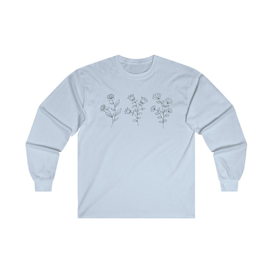 Flower Set Long Sleeve Tee