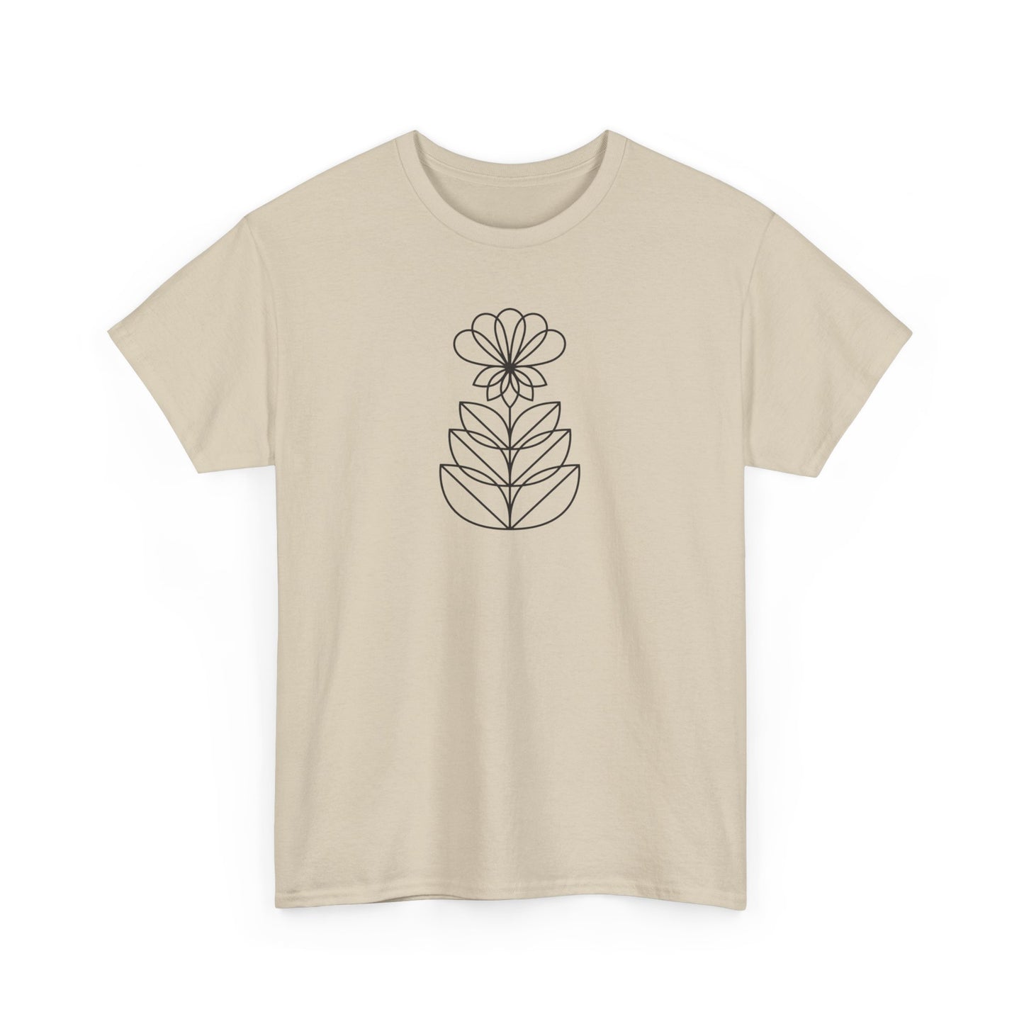 Abstract Flower Short Sleeve Tee