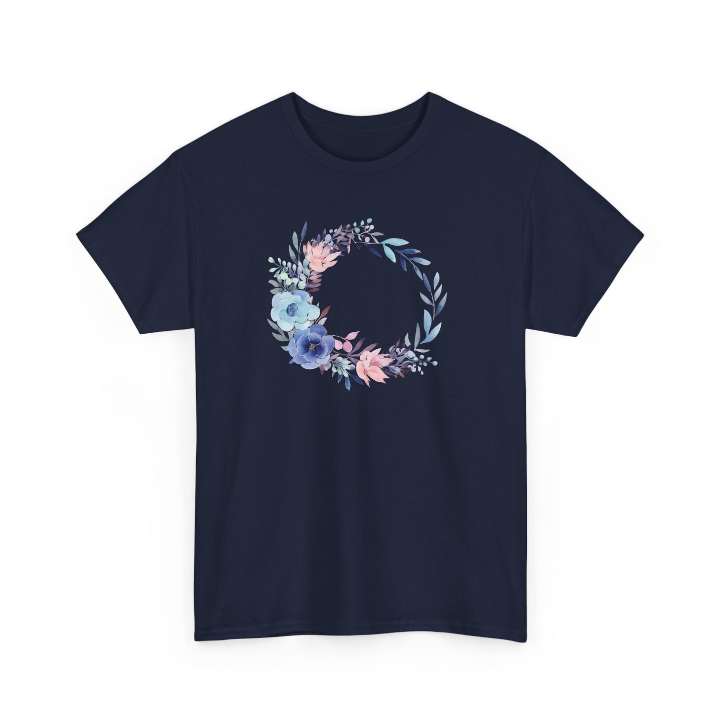 Watercolor Flower CircleShort Sleeve Tee