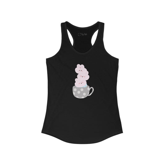 Cute Teacup Bunnies Racerback Tank
