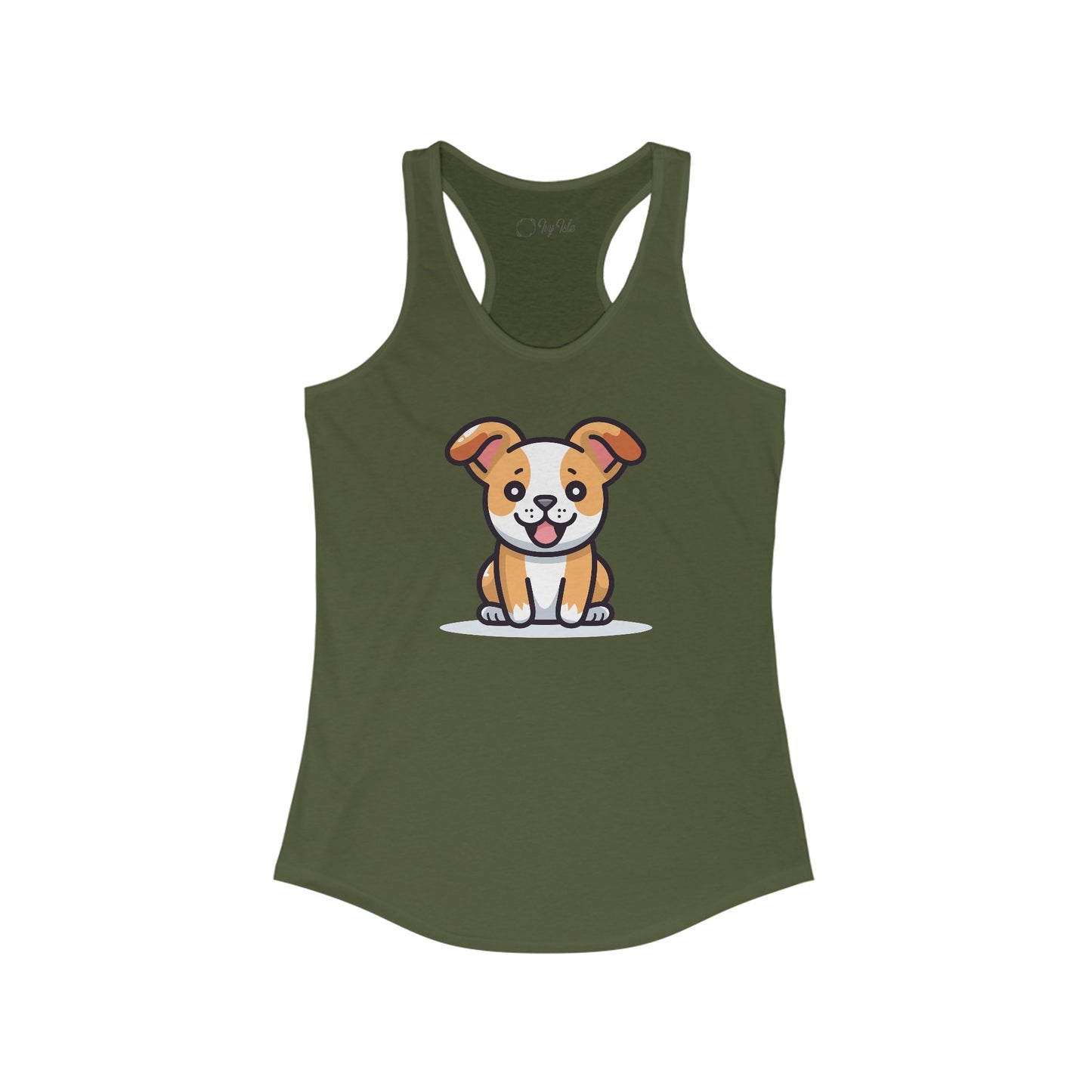 Cute Dog Racerback Tank